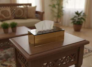«جمعة مباركة» tissue box in use