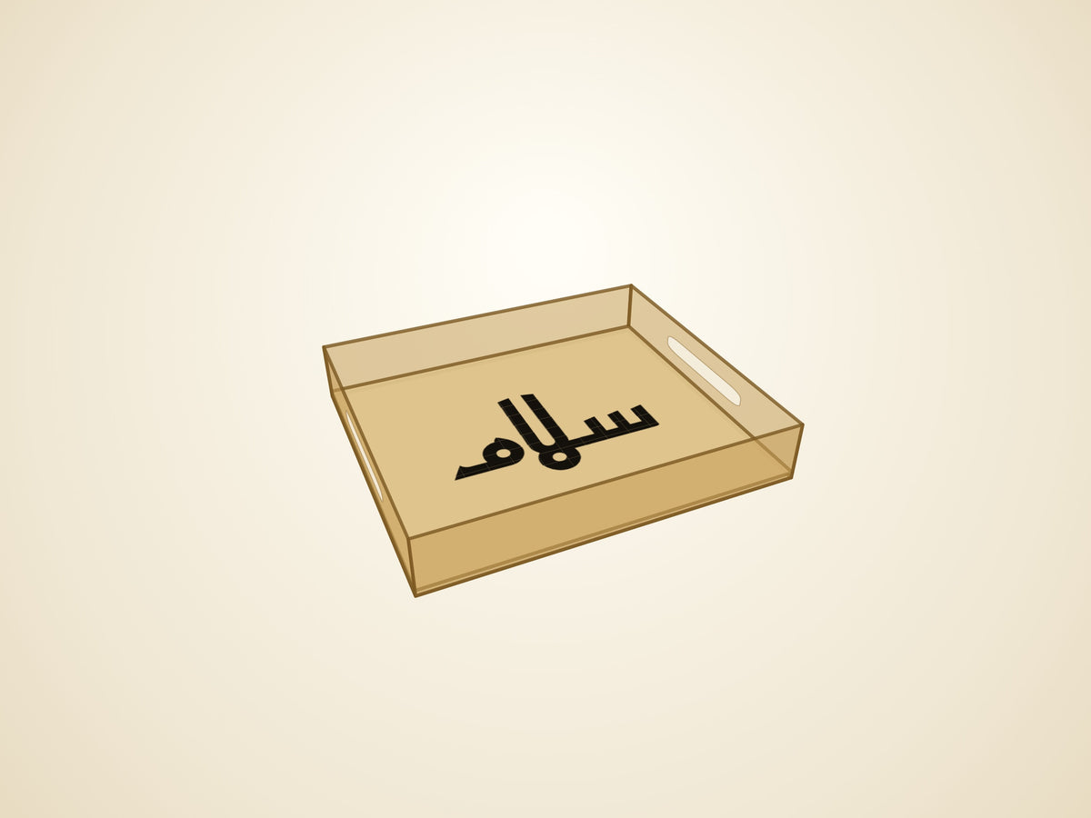 نموذج ثلاثي الأبعاد — لمسة ذهبية