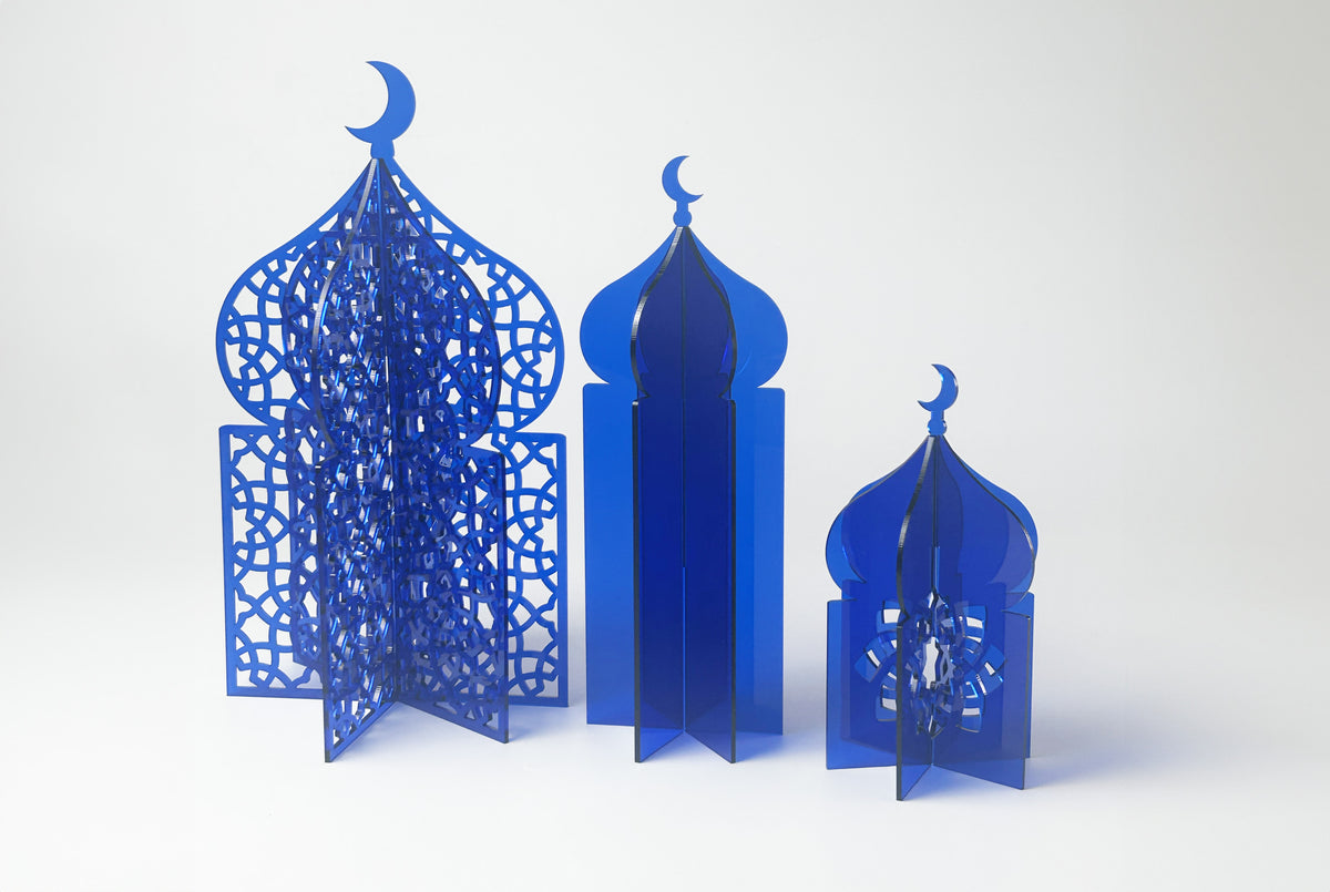 Masjid-style lantern set for Ramadan and Eid home decor, made to order by MASHQ